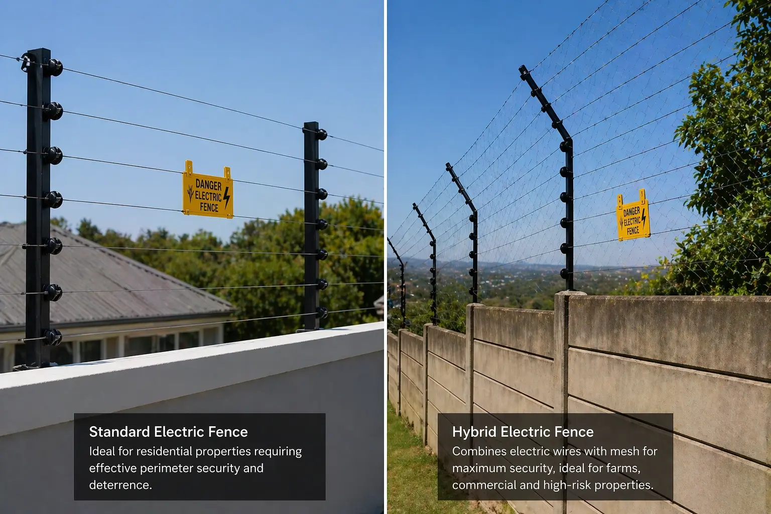 Image of electric fence installers from kbs electrical contractors cape town