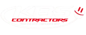 Logo of KBS Electrical Contractors Cape Town, set against a transparent background.